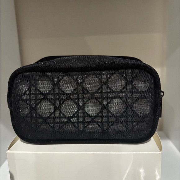 SALE🔥3pc Dior 2025 Black Mesh Makeup Bag w/Diorshow full size mascara & lip - Picture 4 of 16